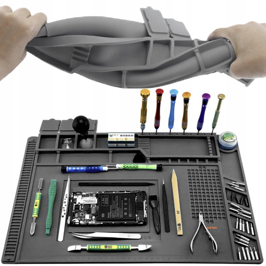 Mata Serwisowa Stołowa 300x450mm do lutowania dla Silikonowa do 500°C