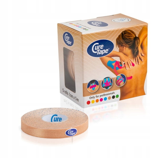 

CureTape Taśma kinesio do twarzy 1cmx5m tejp beż
