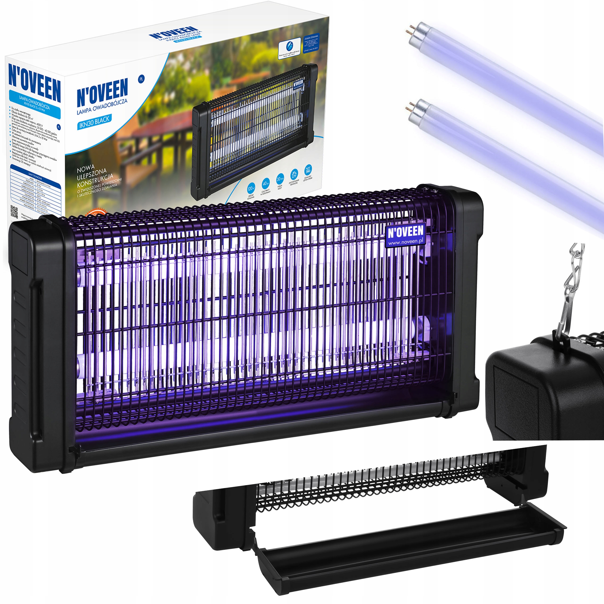 Lampa Owadobójcza Bardzo Skuteczna 30W Wabik Łapka Komary Muchy Ćmy