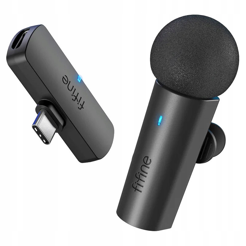 FIFINE M6 MIKROFON BEZPRZEWODOWY KRAWOWATOWY DO TELEFONU USB-C