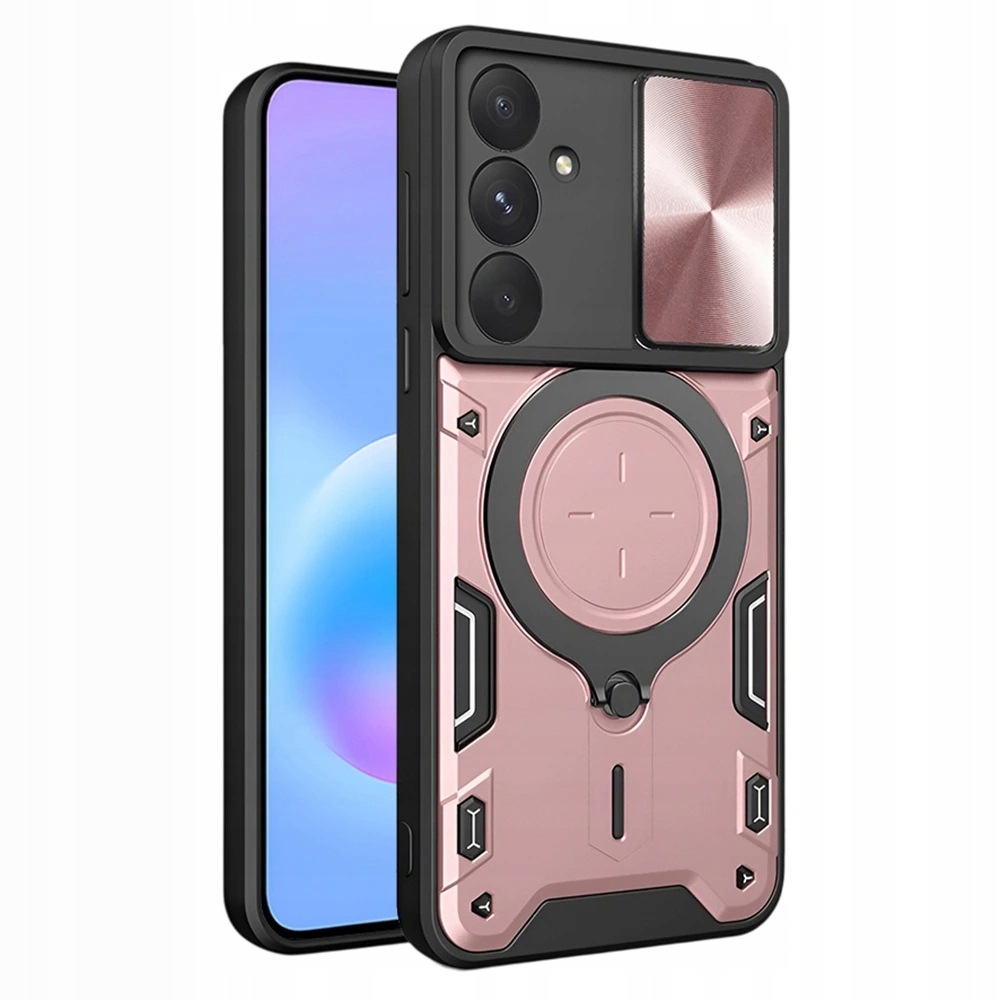 Techsuit CamGuard Pro etui z osłoną Samsung Galaxy A57 5G różowe złoto