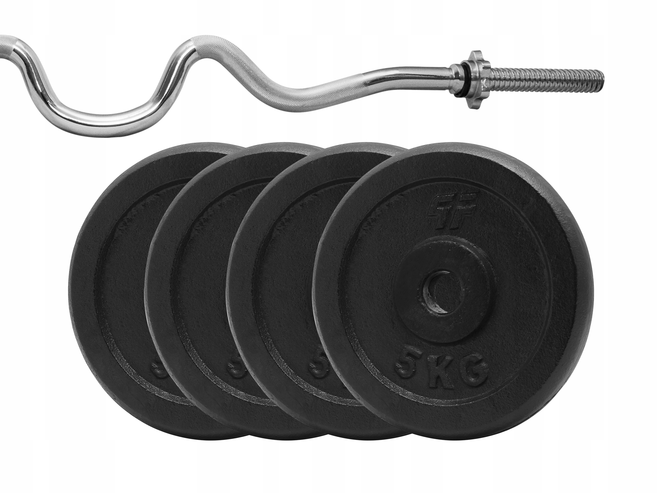 

Zestaw 26KG Obciążenie Żeliwne 29MM + Gryf Łamany