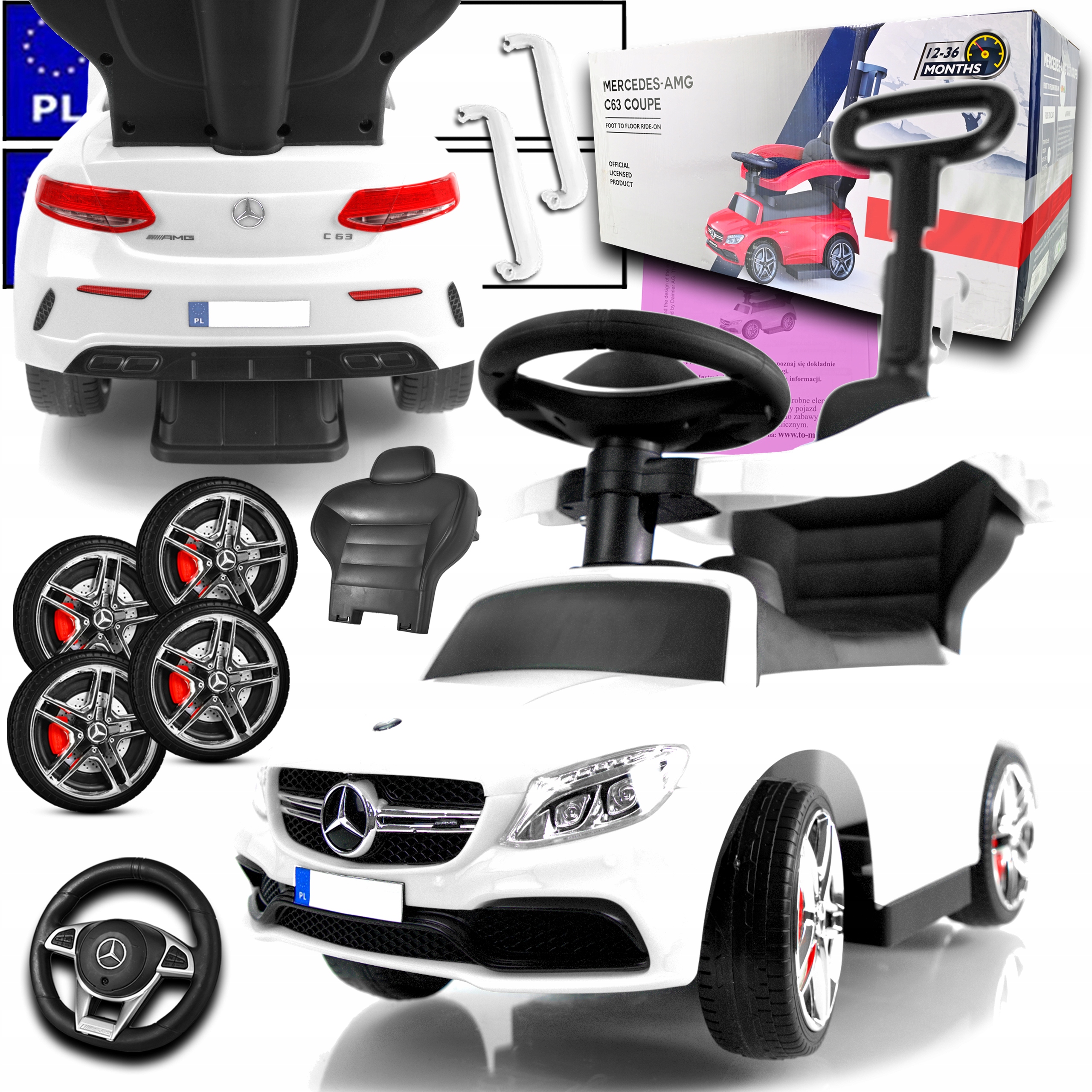 JEŹDZIK ТОЛКАТЕЛЯ MERCEDES 8-в-1 ОРИГИНАЛ ЛИЦЕНЗИЯ AMG