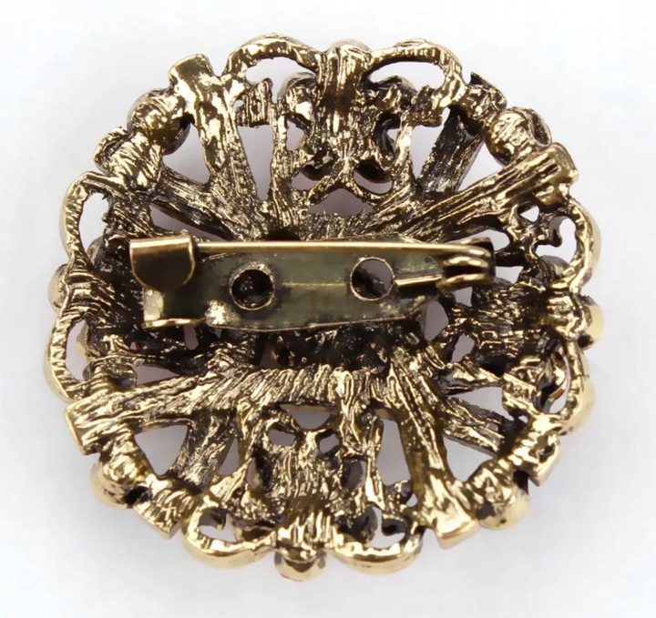 BROSZKA WIANEK GNIAZDKO FIOLETOWA ROZETA ZŁOTA Marka Inna marka