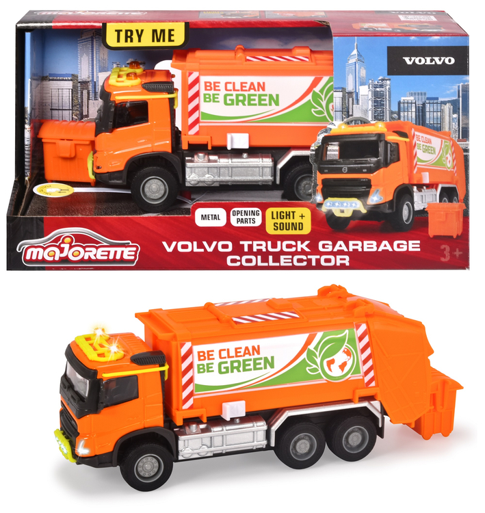 

Majorette Śmieciarka Volvo Światło Dźwięk 19 CM