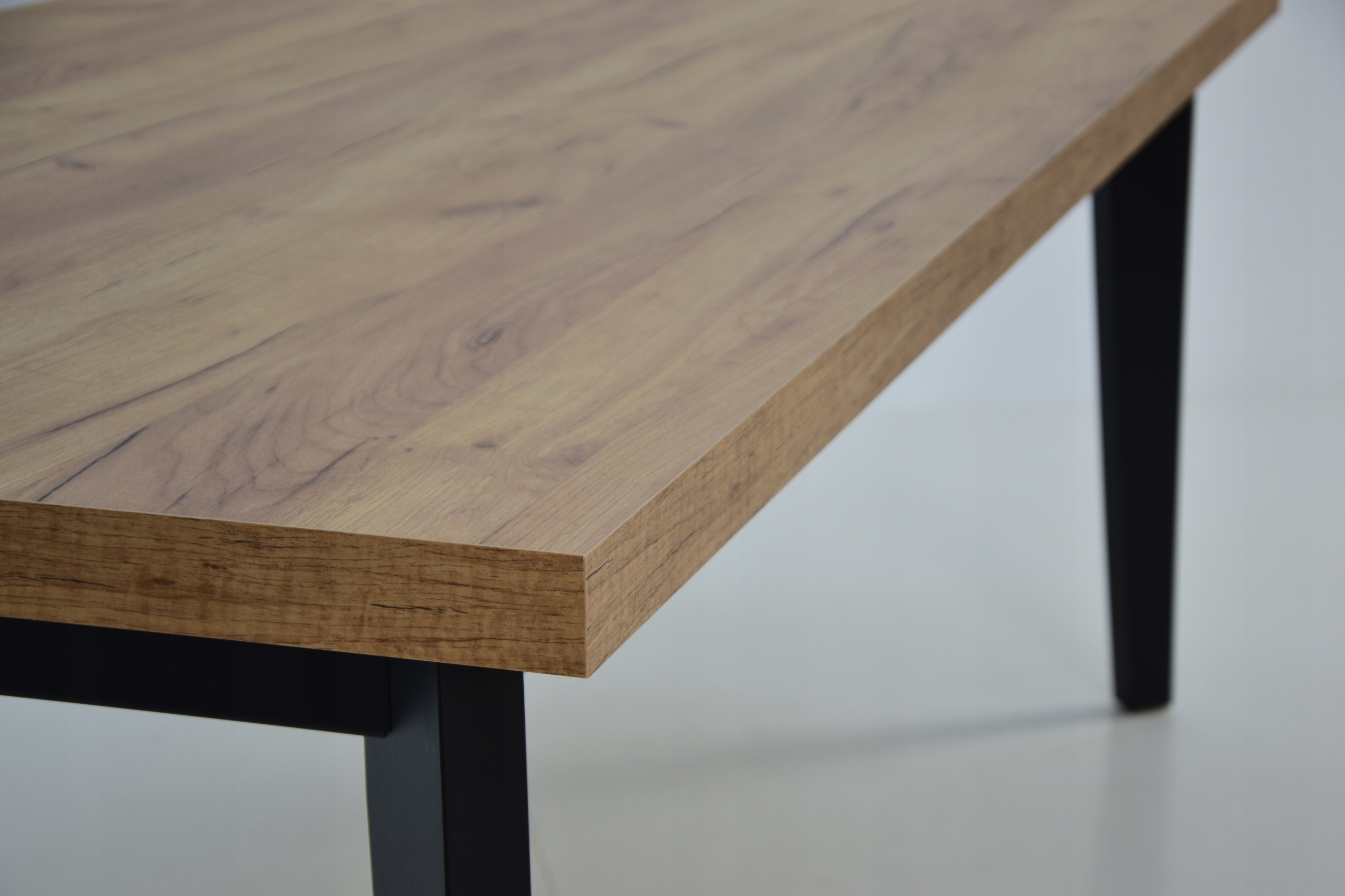 DUŻY Skandynawski Stół rozkładany 100x200/300cm Kolor mebla czarny