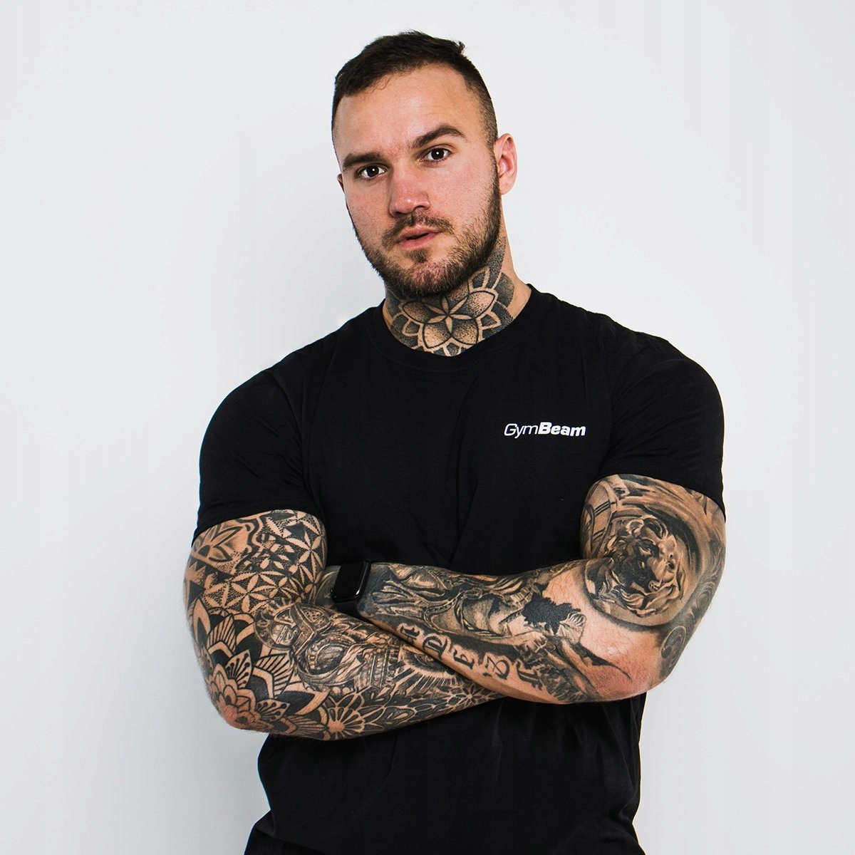 KOSZULKA SPORTOWA MĘSKA TRENINGOWA FITNESS T-SHIRT FIT GymBeam 3XL czarna Marka GymBeam