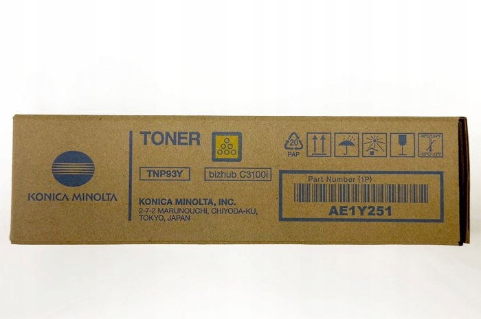 Originálny toner Yellow Konica Minolta Bizhub C3100i (TNP93Y, TNP-93Y,