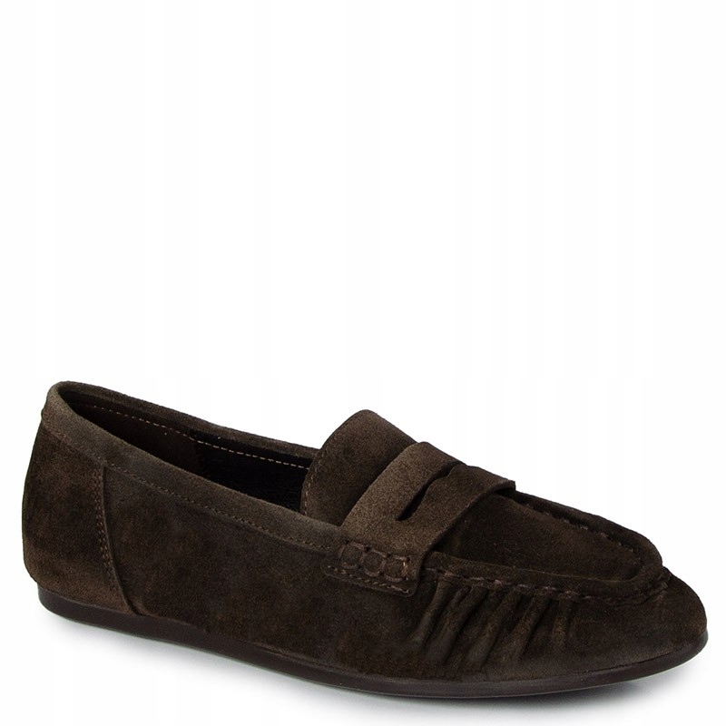 Chebello 5004 Hnědé Kožené Mokasíny 38