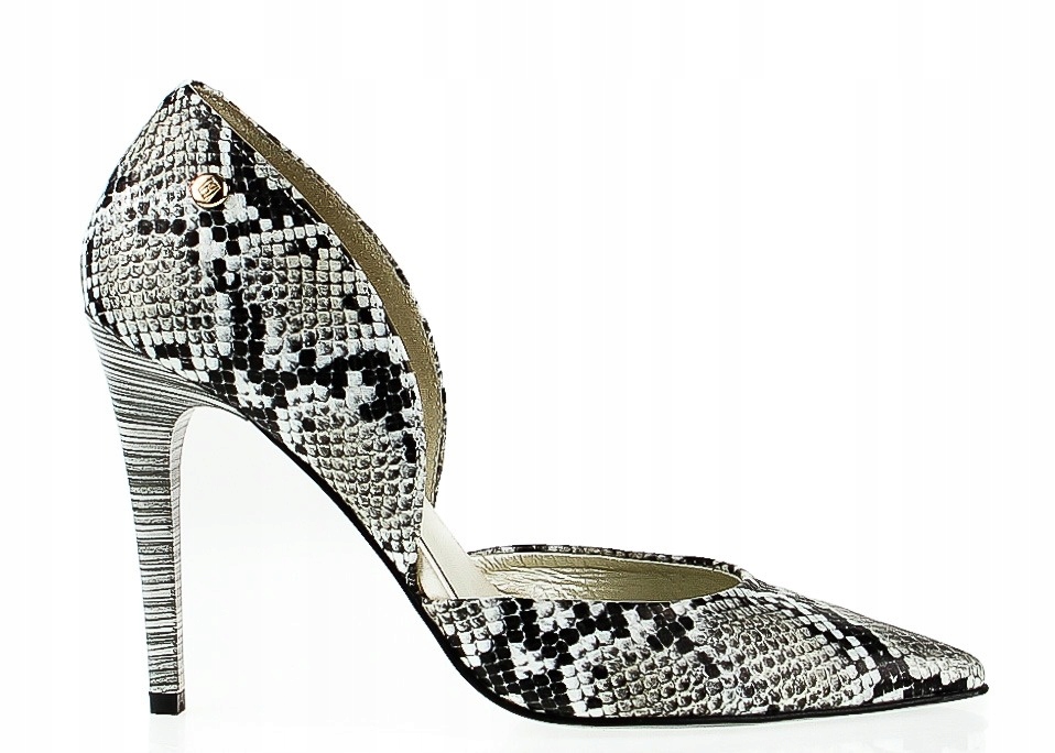 Černé Hadí Lodičky Kožené Wolski 41