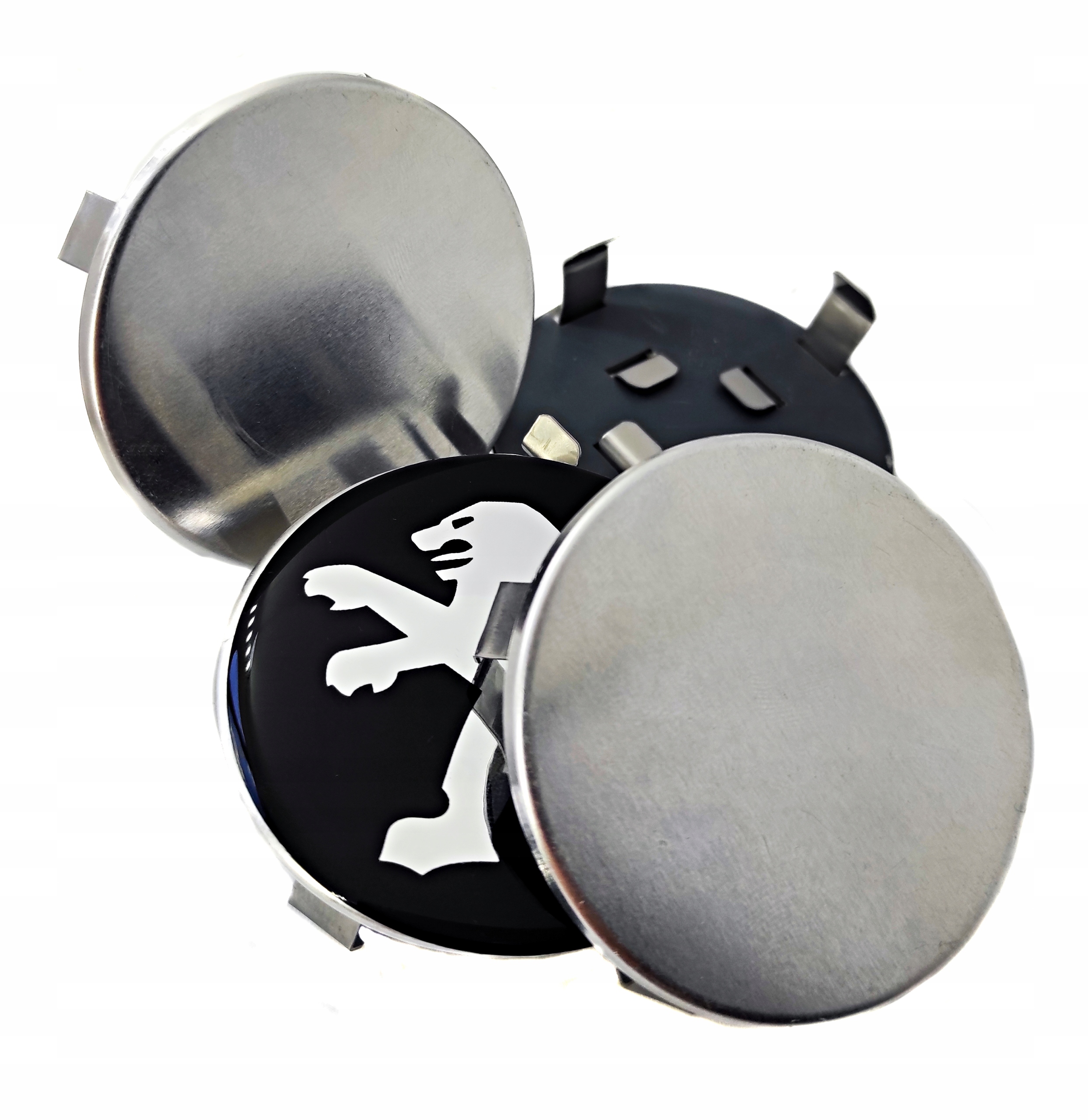 Крышки колпачков колесных дисков alu для Peugeot 55mm