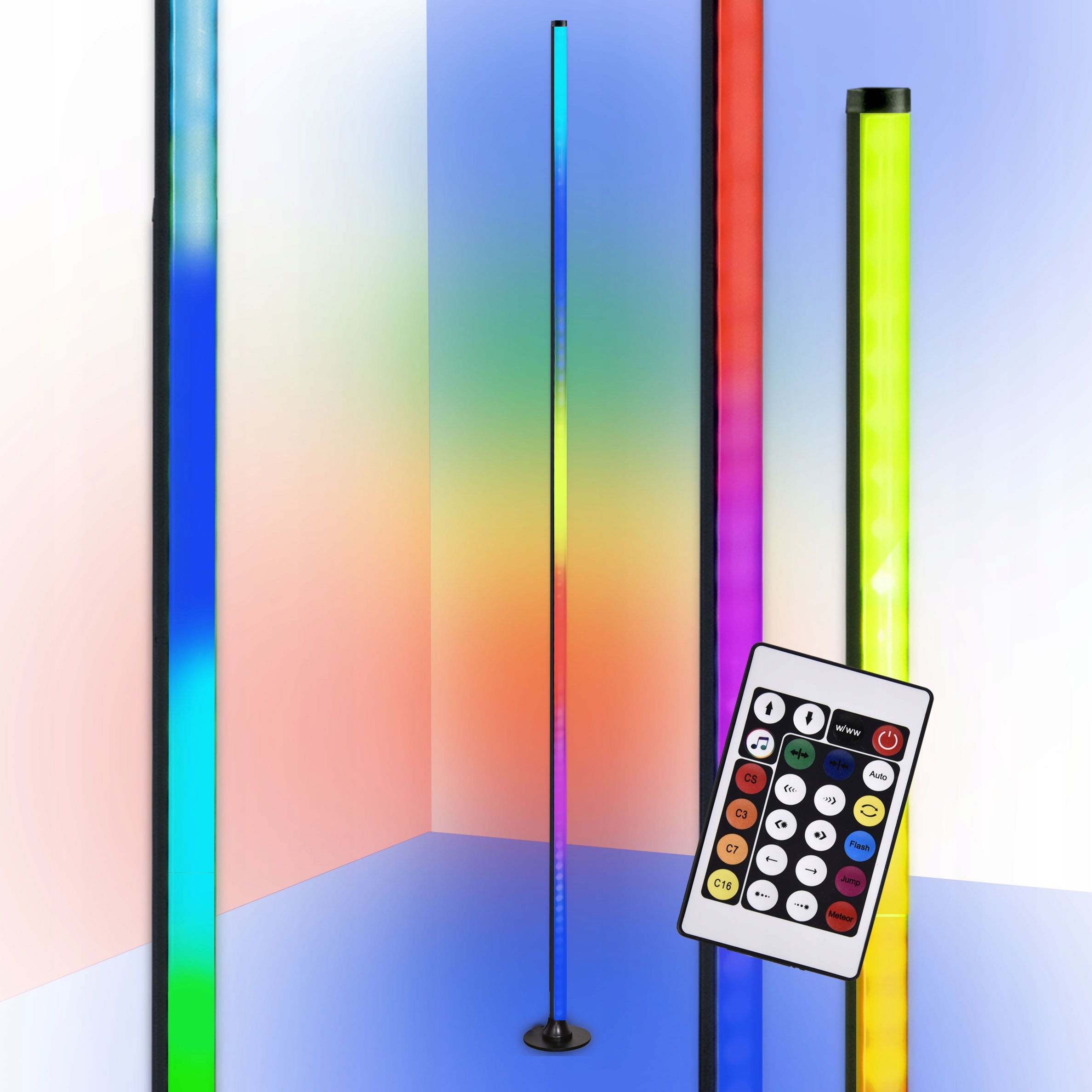 Lampa podłogowa LED LIGHTLOGIC LL XIVEN 120 FL RGB pilot nowoczesna kolor
