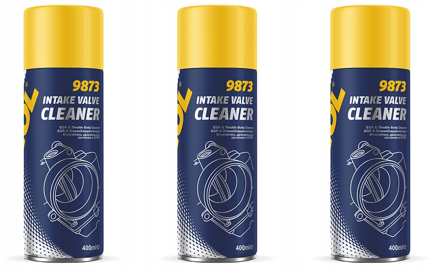 3x Środek Do Czyszczenia Przepustnicy Mannol 400 ml