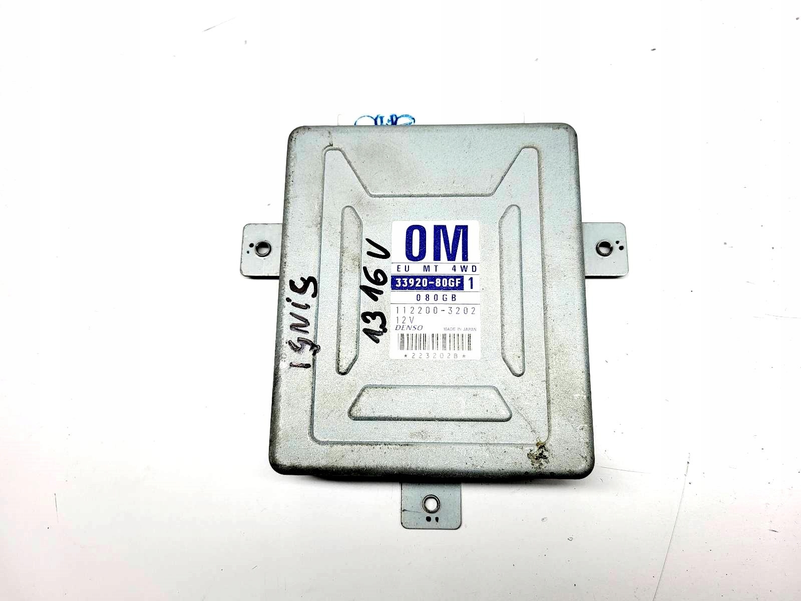 computer control unit of the engine SUZUKI IGNIS 1.3 16V 33920-80GF1