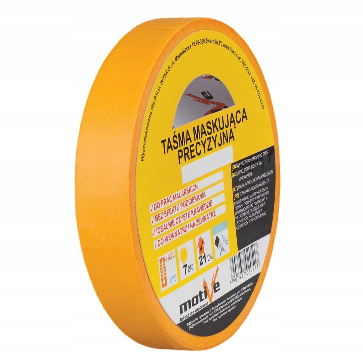 

Taśma Maskująca Precyzyjna 15MM/50M Motive