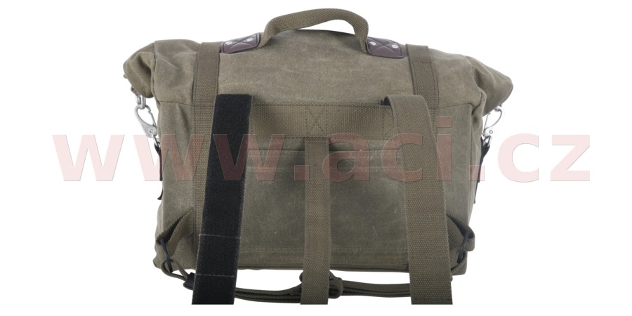 bočné tašky na motocykel Heritage, Oxford (zelené khaki, objem 40 l, pár) O