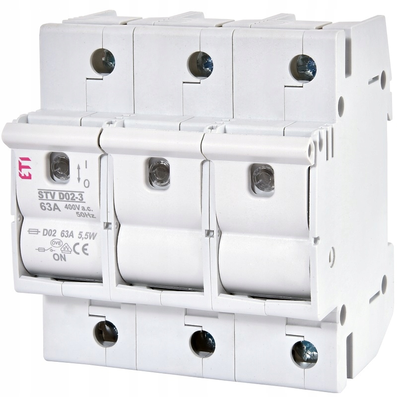 

Rozłącznik bezpiecznikowy 3P Stv D02 63A Eti