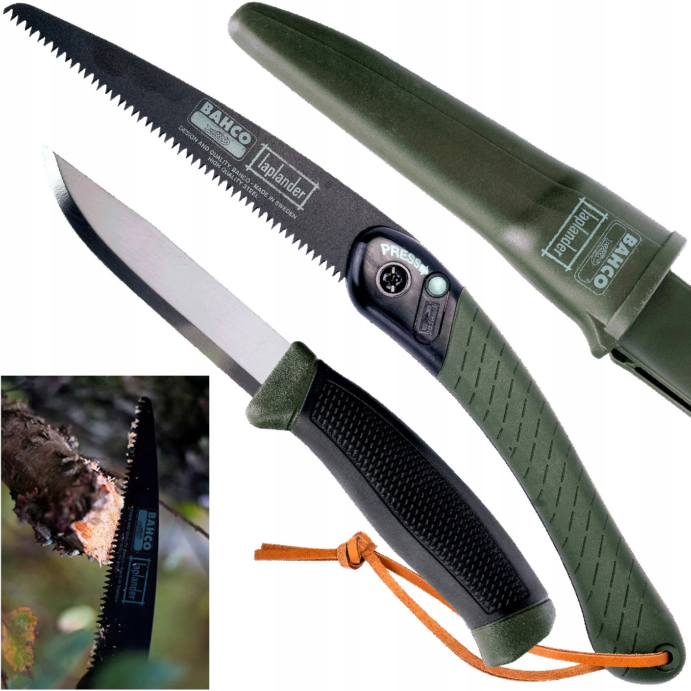 

Bahco Lap-knife Piła Składana Laplander Nóż