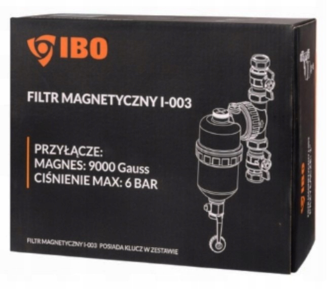 FILTR MAGNETYCZNY 3/4 cala SEPARATOR ZANIECZYSZCZEŃ IBO Kod producenta I-003/3/4