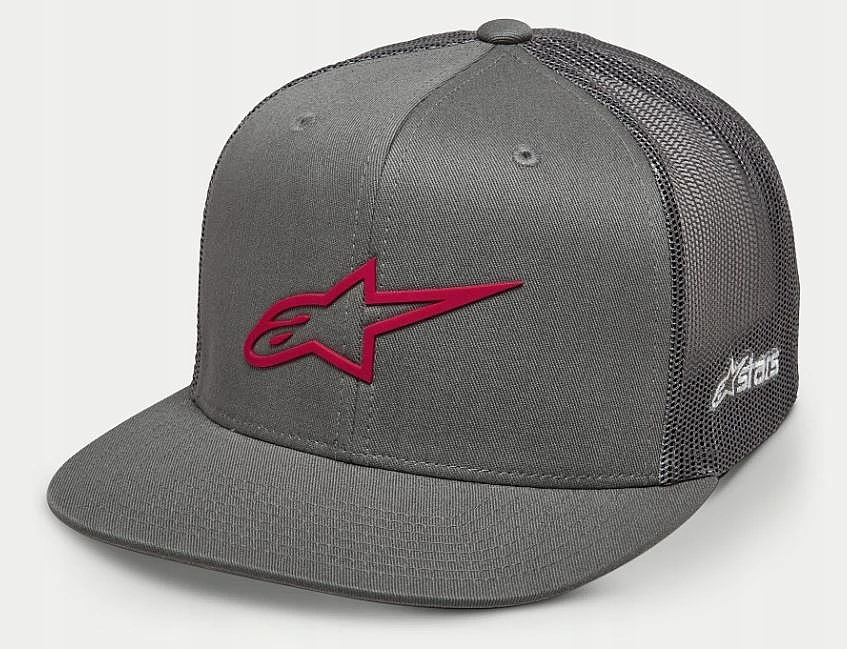 Alpinestars 3D Ageless Trucker kšiltovka šedo-červená, uni velikost