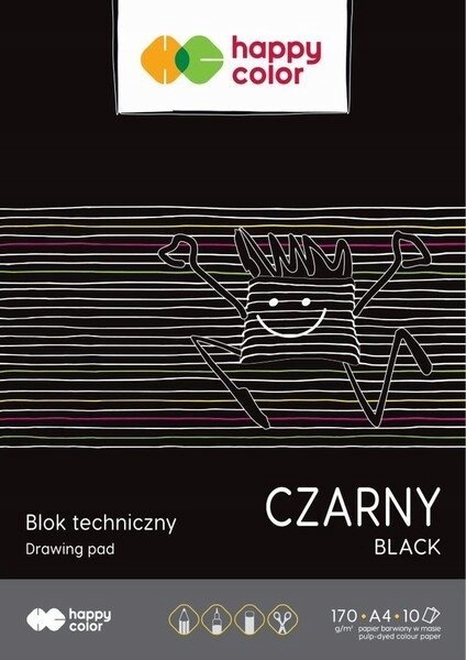 

Blok Techniczny Czarny Papier A4 Happy Color