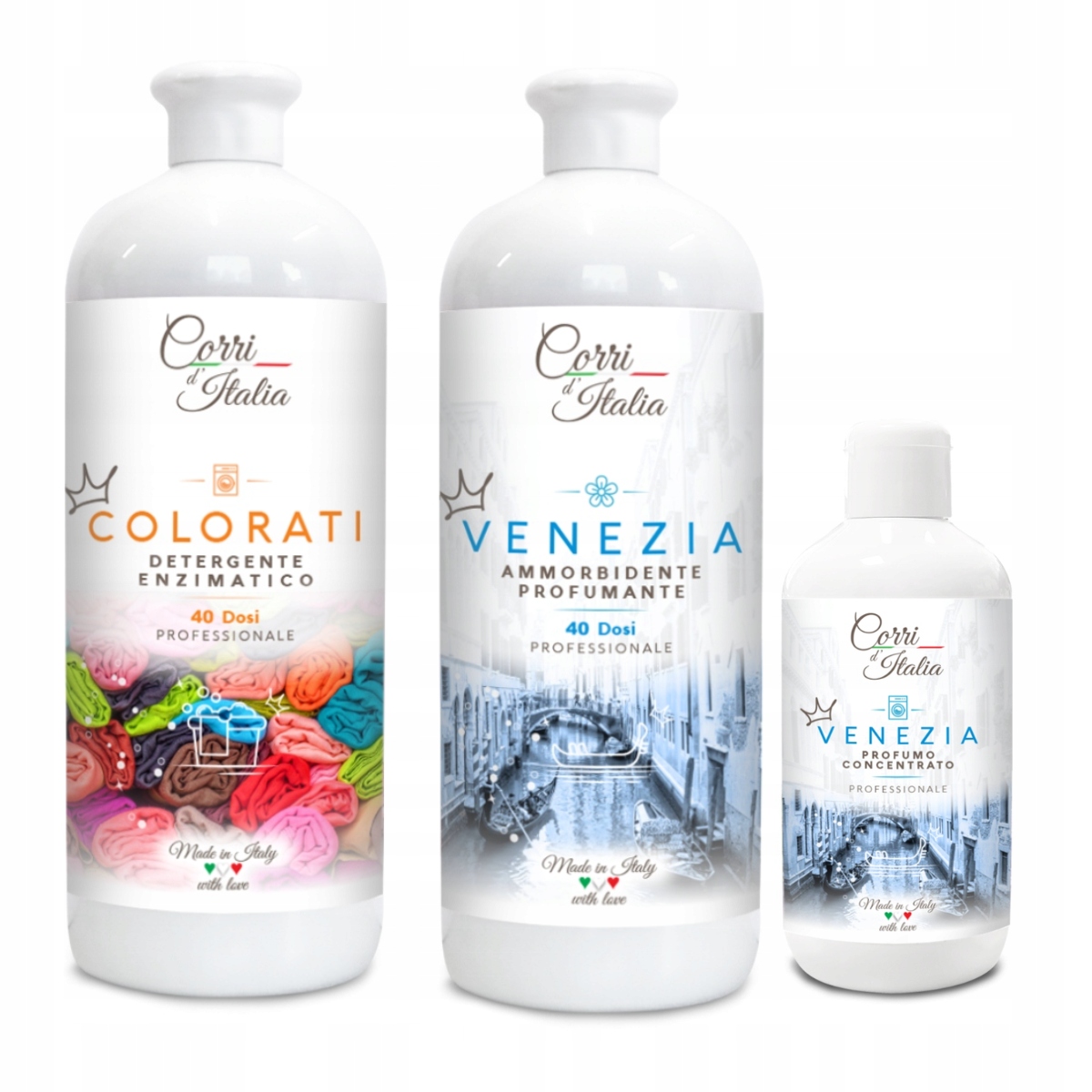 Levně Corri d 'Italia sada: Colorati na praní parfém a koncentrát Venezia