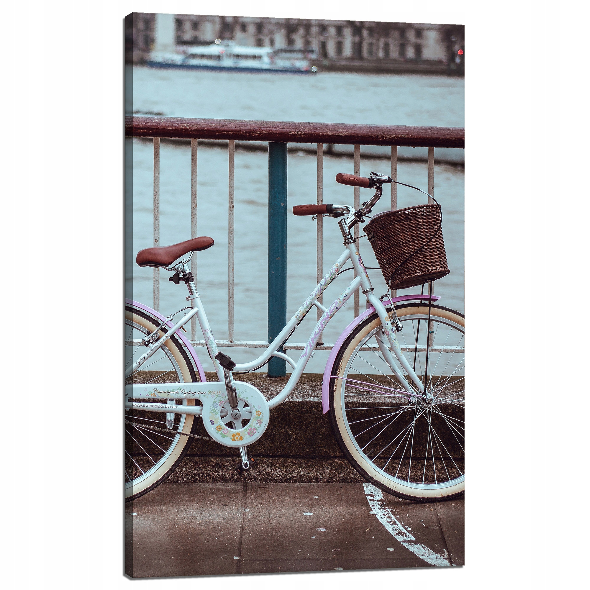 Obraz na plátně Vintage Kolo ve městě u Mostu 60x100