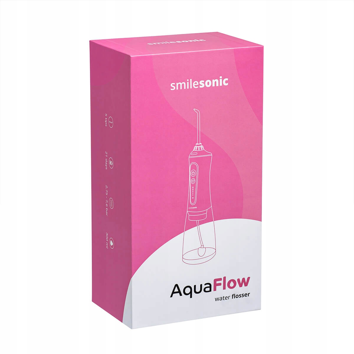 Smilesonic AquaFlow Pink Irygator bezprzewodowy różowy