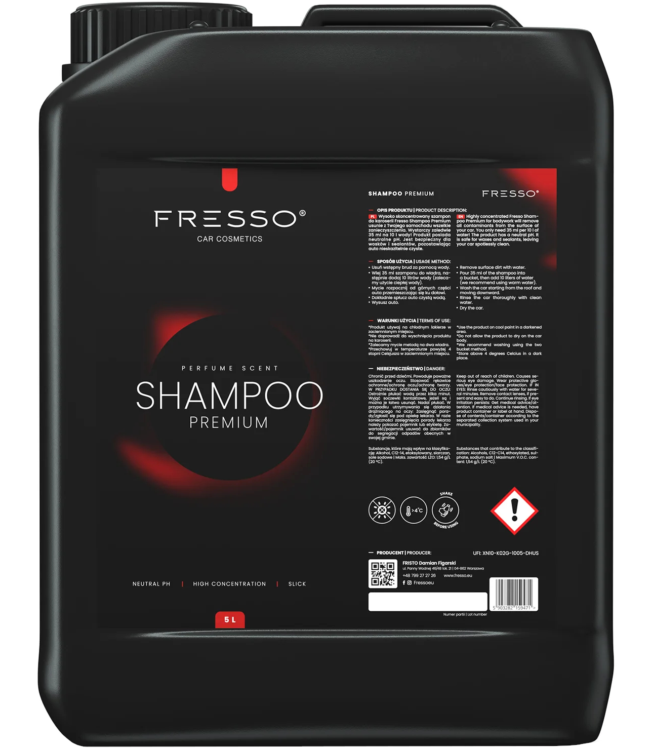 Fresso Shampoo Premium автомобільний шампунь 5л