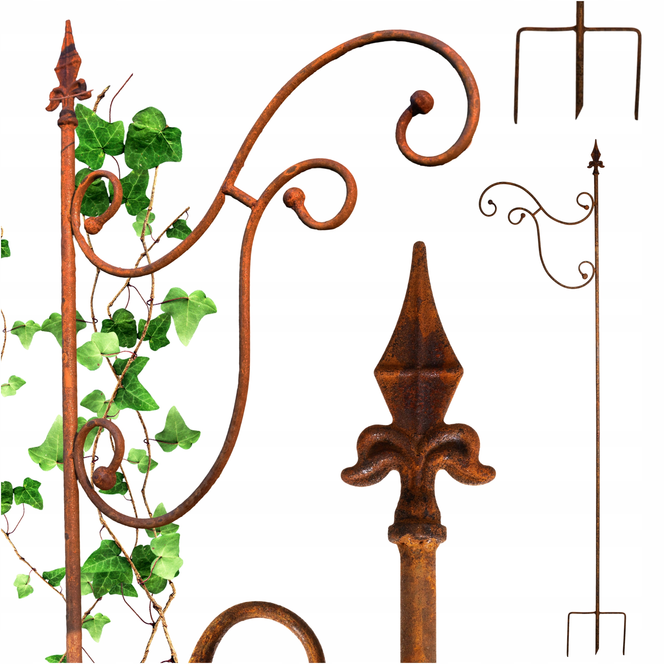 Stojan Na Květiny, Háček, Držák Na Květináče, Věšák Na Lucerny, Ocelový, 222 CM