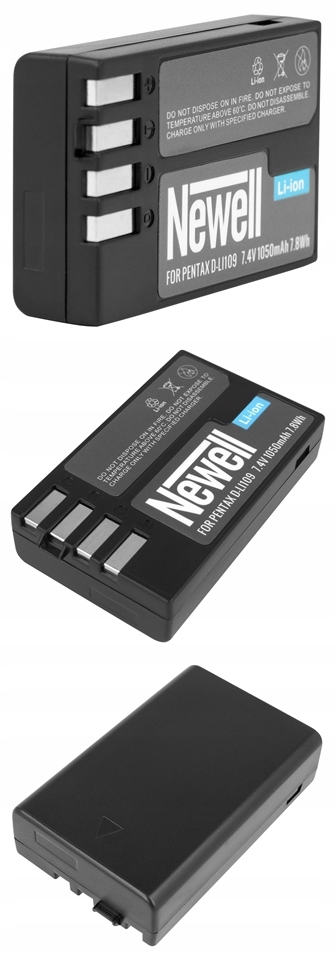 AKUMULATOR BATERIA NEWELL DO PENTAX D-Li109 1050mA Marka Newell