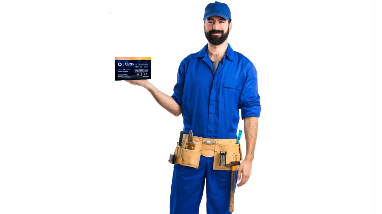 Akumulator VRLA AGM 12V 9Ah bezobsługowy UPS alarm Szerokość 65 mm