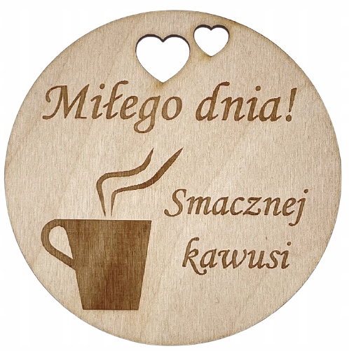 

Podstawka kubek smacznej kawusi na Wielkanoc 5szt