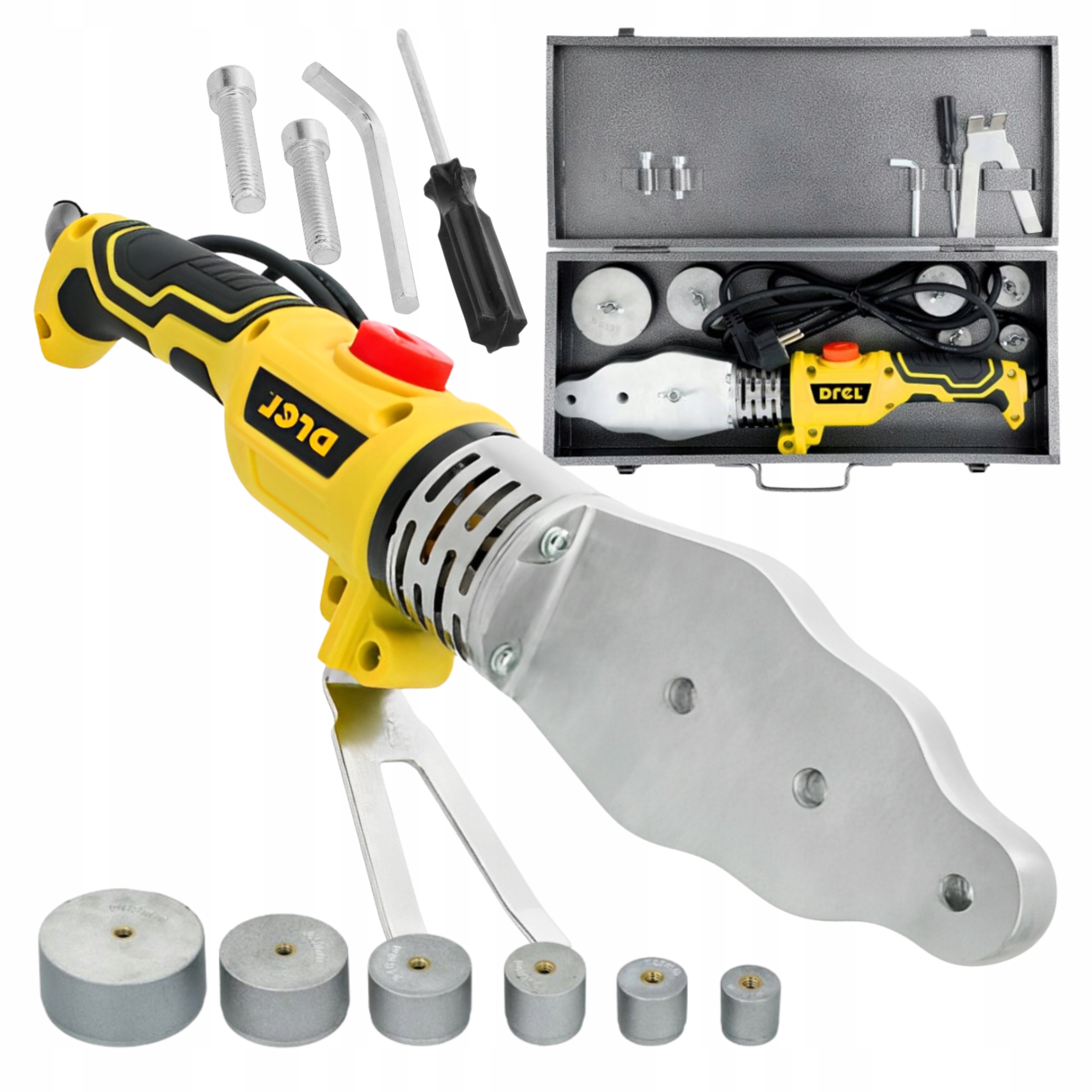 Zgrzewarka Do Rur Pp Pe Pcv Zgrzewanie Polifuzyjna Matryce 1500W, 20-63mm