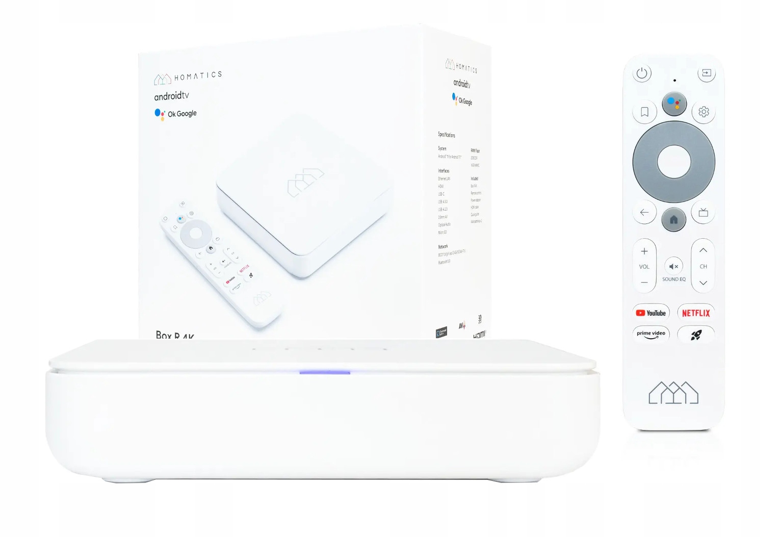 Odtwarzacz multimedialny Homatics 4K Android 11 16 GB wbudowany HDD ...