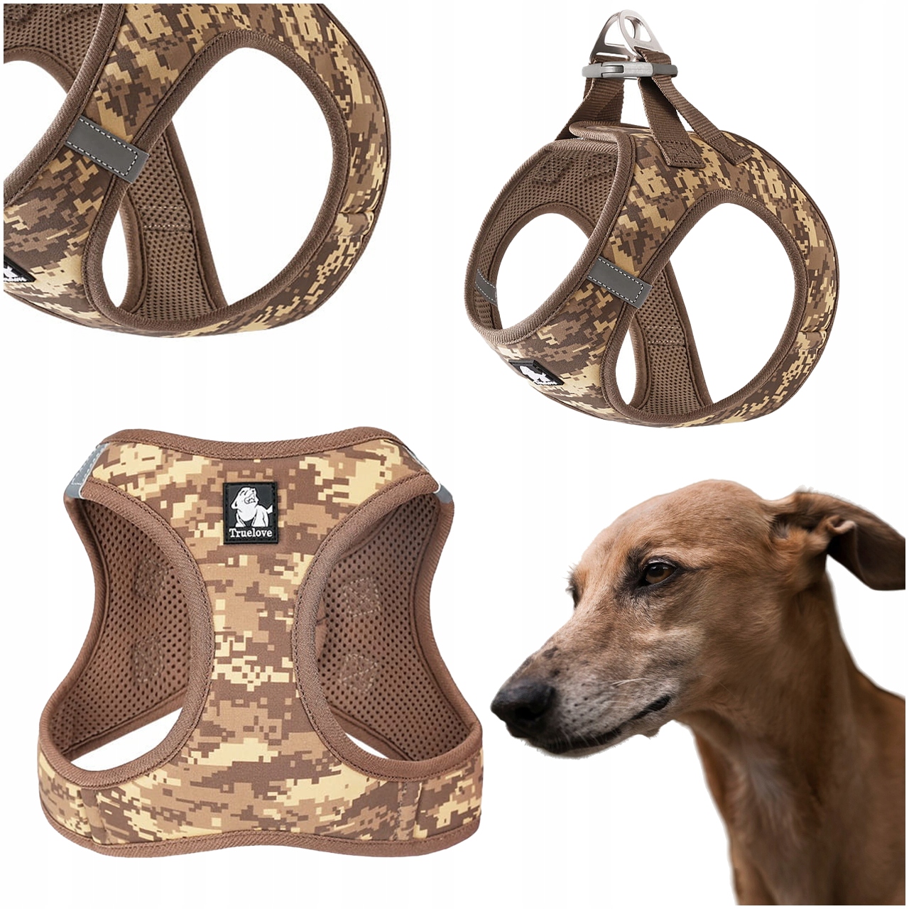 Levně Postroj Pro Malého Psa Step-in Nastavitelný Truelove Mini Lehký Hnědý M