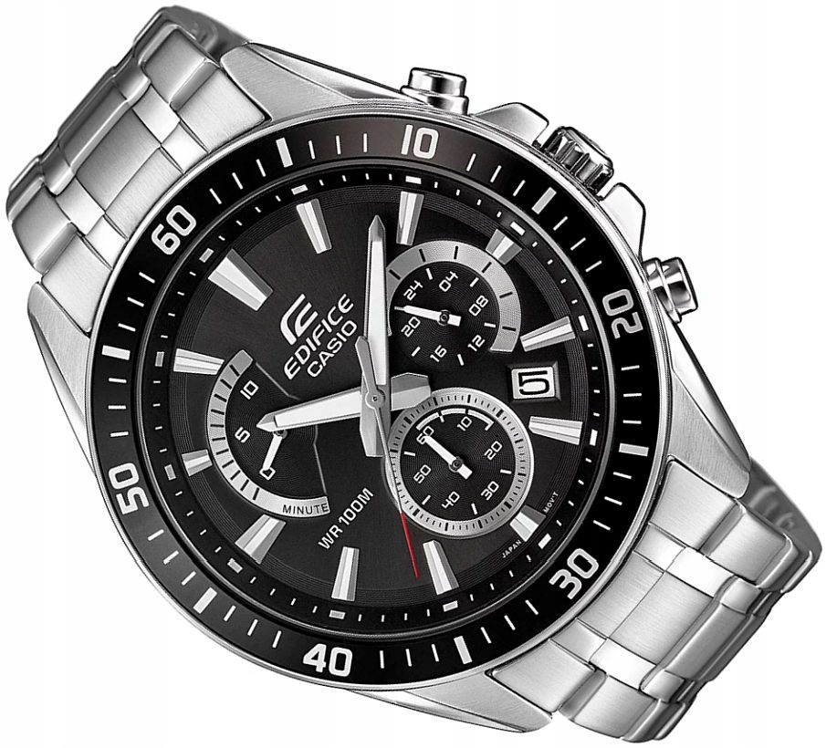 Pánské Hodinky Casio Edifice EFR-552D-1AVUEF Chrono Ocelové Černé Box 47 mm
