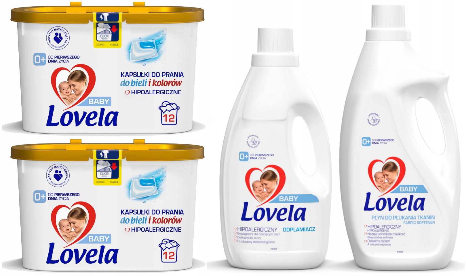 

Lovela Zestaw:Kapsułki,Płyn do Płukania,Odplamiacz
