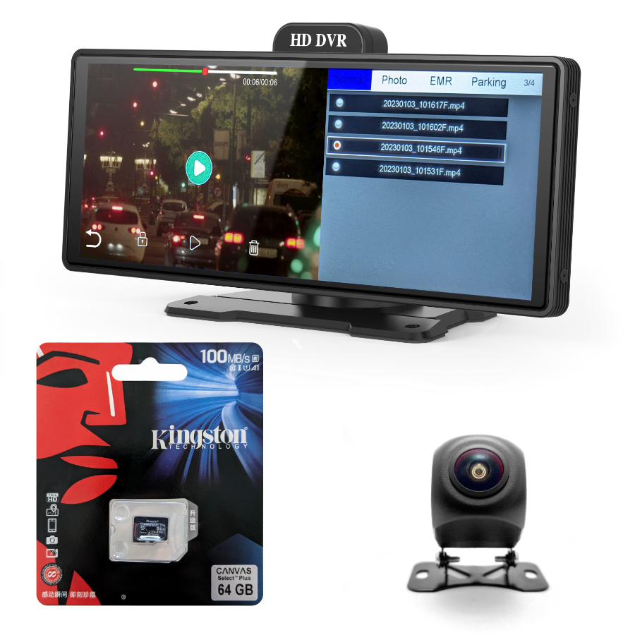 RADIO STACJA MULTIMEDIALNA MONITOR APPLE CARPLAY ANDROID AUTO DVR 2 KAMERY Marka GOMEDIA