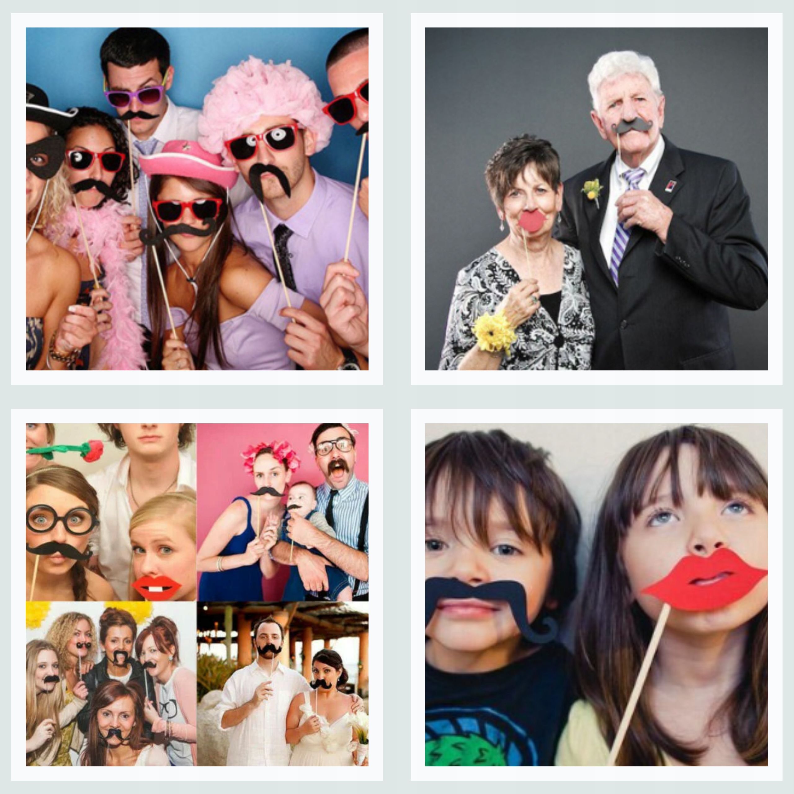 REKWIZYTY FOTOBUDKA URODZINY/WESELE - 76 ELEMENTÓW EAN (GTIN) 6097121771708