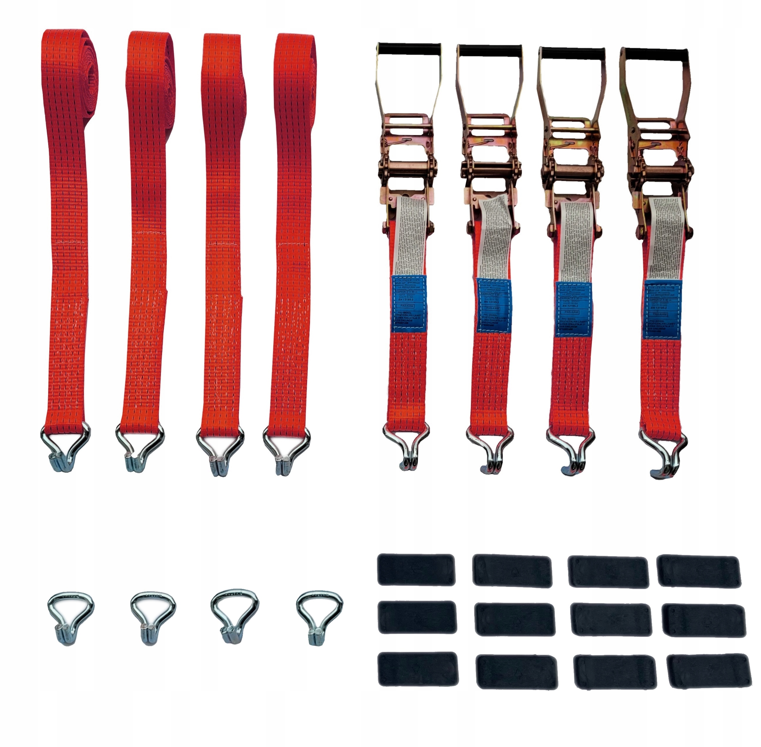 Транспортні ремені 4T 3M 4% 3pkt Евакуатор причіп