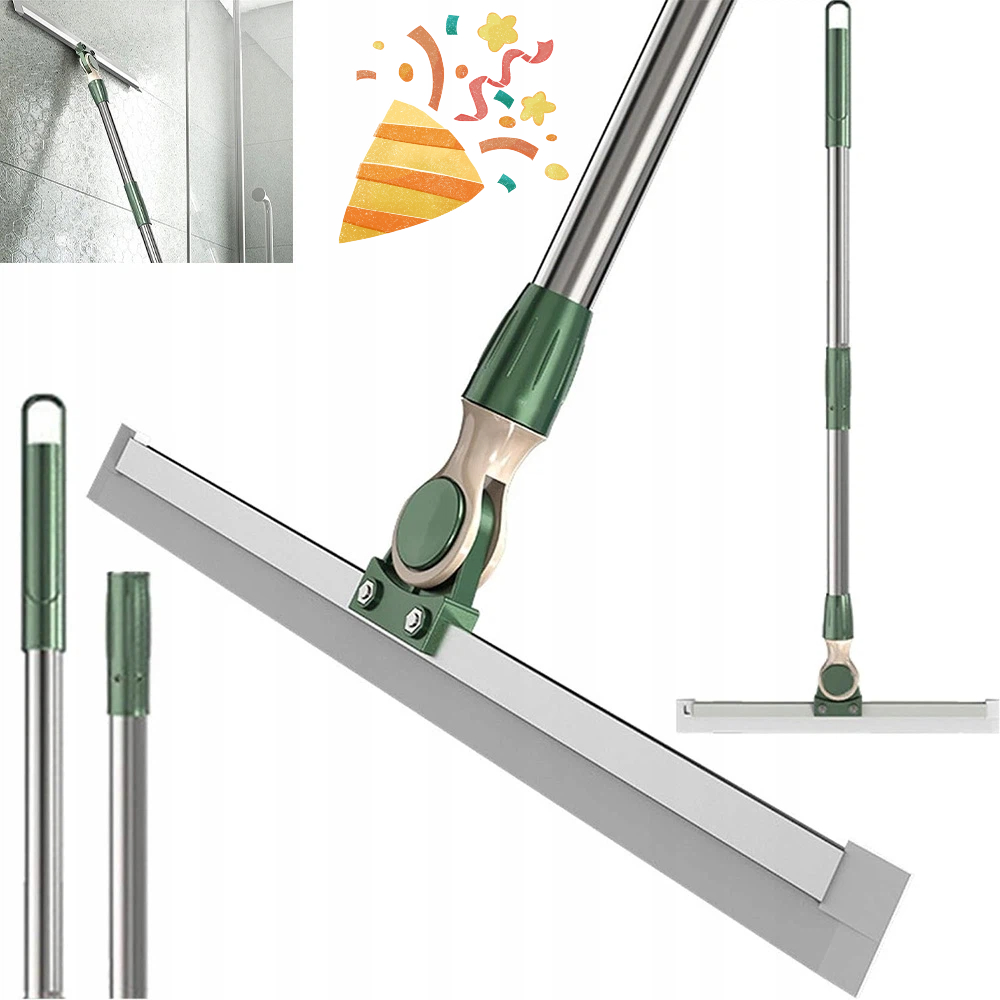 Kovová Stěrka Na Vodní Podlahy S Hliníkovou Tyčí 125 CM 35 CM, Pevná