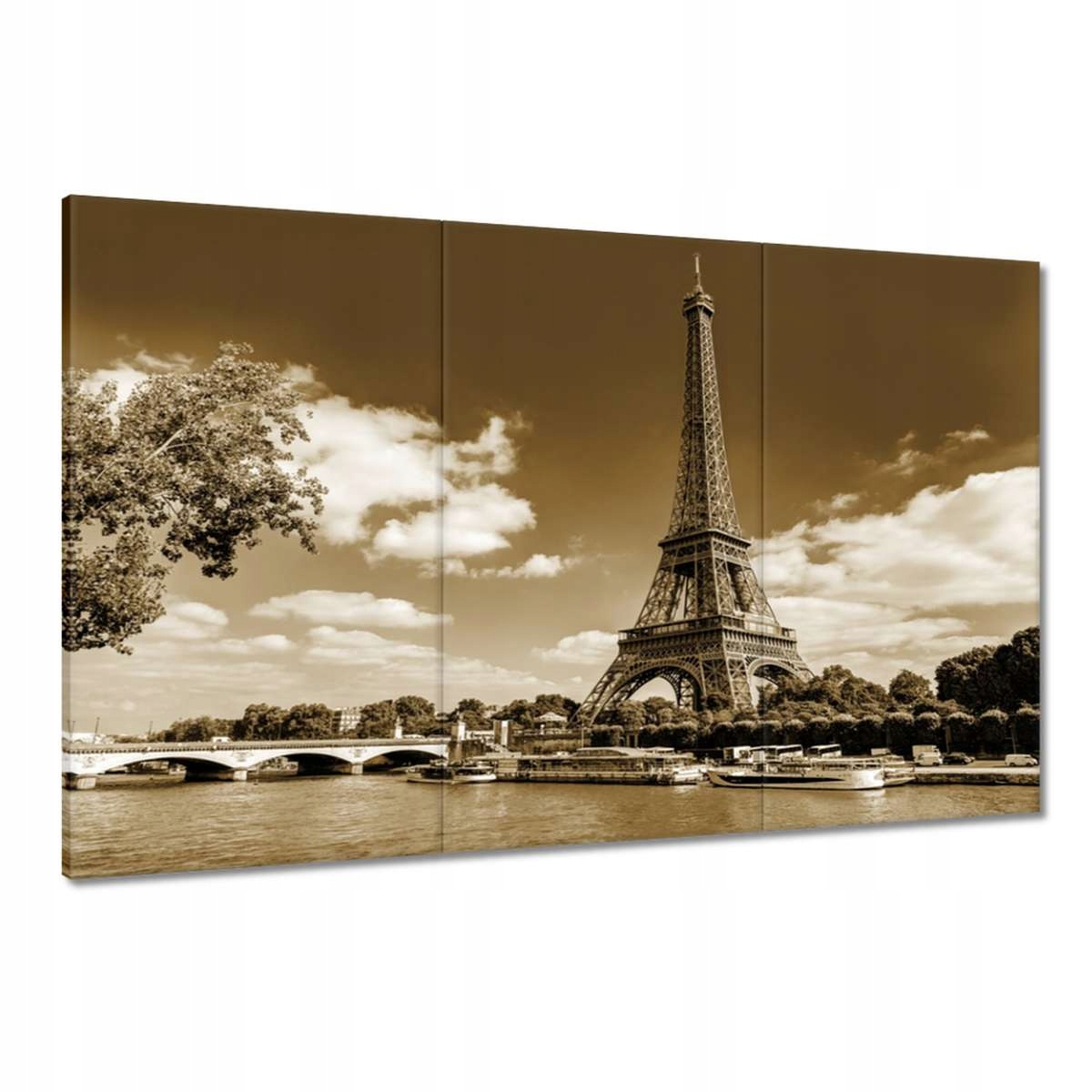 Obrazy 120x80 Fotka Eiffelovy věže sepia