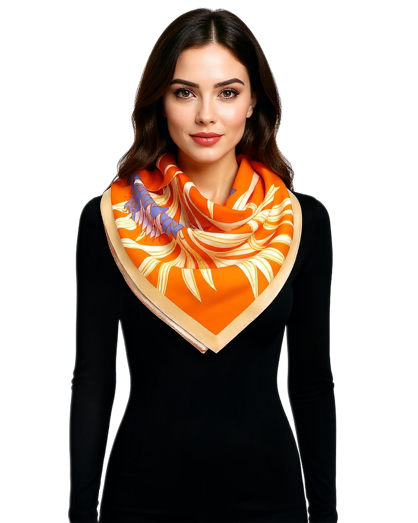 Hedvábný Šátek 100% Přírodní Hedvábí Morušová Značka Kvalita