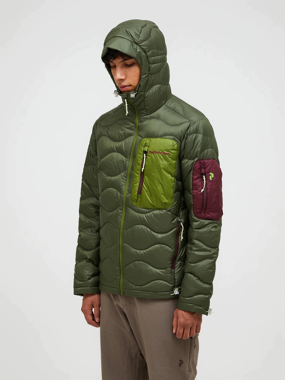 Peak Performance Kurtka Męska Helium Utility Down Hood Pine Needle M
