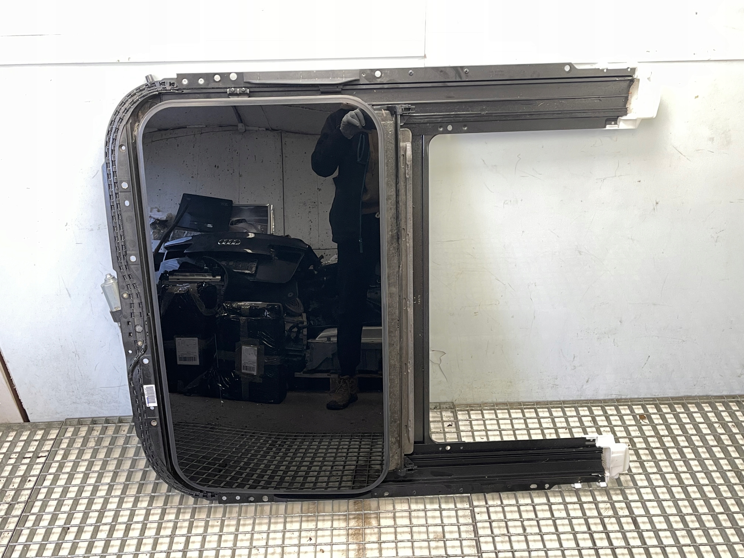 Schiebedach AUDI A6 C7 Sedan grau MATERIAL MONDSILBER