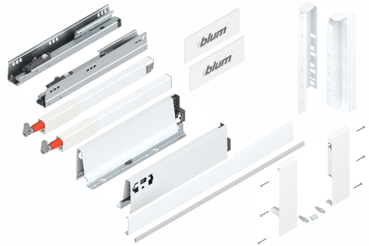 Blum Šuplík 300, vysoká zásuvka, vnitřní D, bílá