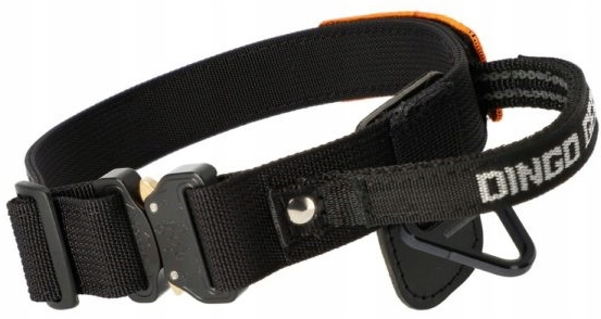 

Dingo Obroża taśma Cobra z rączką czarna 4/52-64cm