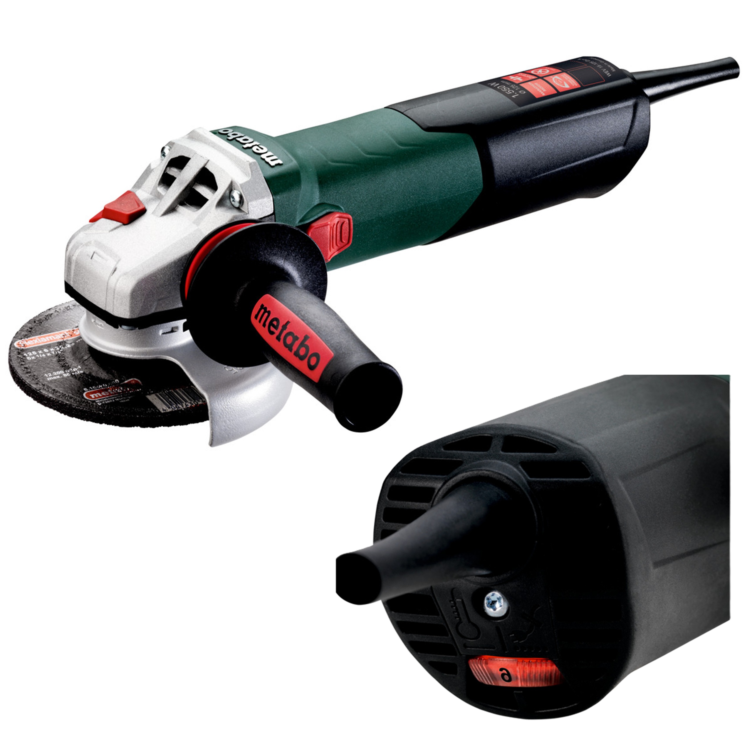 Szlifierka Kątowa Metabo Wev 15-125 Quick 125mm 1550W Regulacja Obrotów