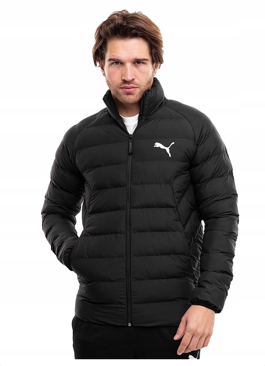 Puma pánská zimní bunda Teplá Lehká silná zimní bunda Warmcell černá